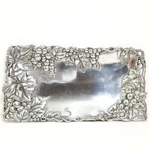 Arthur Court 1996 grape vine cast aluminum tray